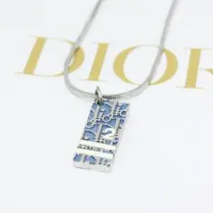 美品 Dior ディオール トロッター プレート シルバー ネックレスのサムネイル