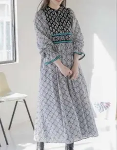 アーバンリサーチSonny Label MIXプリントコットンヨーク ワンピース