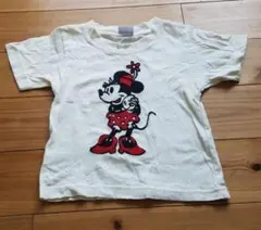 ミニーちゃん　刺繍　Tシャツ　90cm