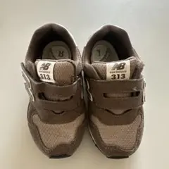 new balance 313 キッズスニーカー ブラウン グレー