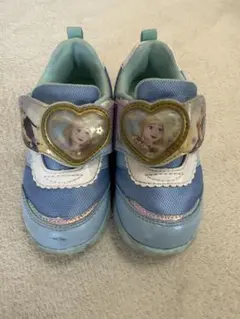 ⭐︎ セール　光る靴　アナと雪の女王 エルサ　スニーカー 青　15cm