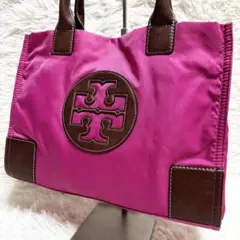 希少色✨トリーバーチ トートバッグ ナイロン レザー 大容量 A4・PC収納可