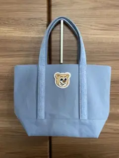 オールドテディ　ワッペントートバッグ　(小)OTE-223024 ライトブルー