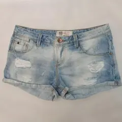 ZARA DENIM RULES BY TRF ダメージデニムショートパンツ