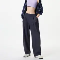 ウルトラストレッチアクティブワイドパンツ丈長め