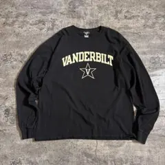 か*チ様 Champion バンダービルト大学 ロンT XL 黒 カレッジ メン
