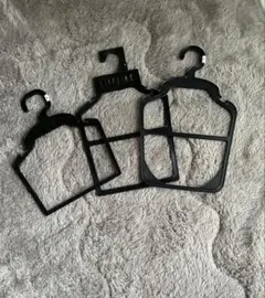 犬のブラック衣類ハンガー 3個セット