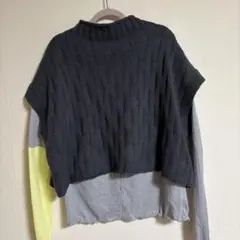 mizuiro indニットベスト