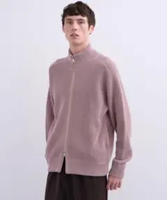 リブジップアップニット