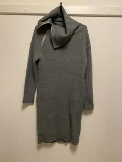 JEANASIS ロングニット　ワンピース　グレー