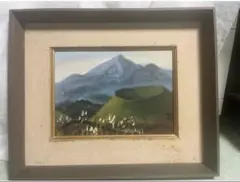 油彩画 山岳風景画 Takahashi サイン入り 額装 油彩画 山岳風景画 Takahashi サイン入り 額装 - メルカリ