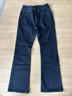 GU フレアデニムパンツ ダークブルー