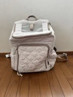 ペット用リュックキャリー キルティング ベージュ　Lのサムネイル