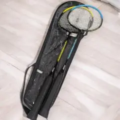 バドミントンラケット2個 ケージ付き 外遊び/レジャー/キッズ/スポーツ/初心者