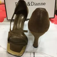 Pinky & Dianne ブラウン ハイヒール