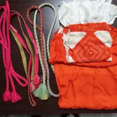 中古 帯揚げ 帯留め 正絹絞り 全5点セット まとめ売り