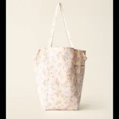 花柄プリントコットンバッグ　CARAMEL LONDON ZARA ラスト1のサムネイル