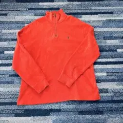 POLO RALPH LAUREN オレンジ ハーフジップトレーナー