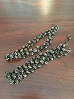 ビーズ チョーカー&ブレスレット