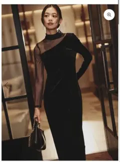 本日限定価格【新品未使用タグ付き】シアーコンビタイトワンピース シアーコンビタイトワンピース