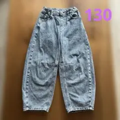 GU バレルレッグジーンズ 130