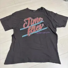 ANAP 半袖 Tシャツ Time flies グレーのサムネイル