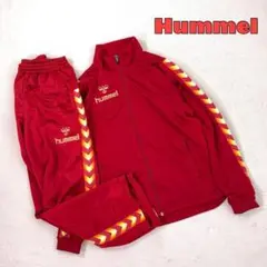 レトロ古着【Hummel】ヒュンメル ロゴプリントラインジャージ Mのサムネイル