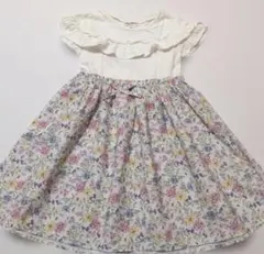 エニィファム 切り替え 花柄ワンピース １２０サイズ