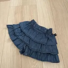 KP☆デニム フリルスカート 110