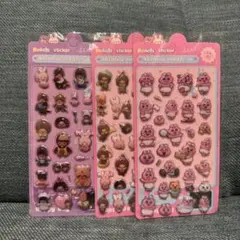 【在庫分ラスト】モンチッチ　おぱんちゅうさぎ　ぷくぷくシール