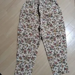 花柄カジュアルパンツ ゴムウエスト