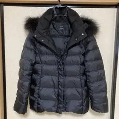 【極美品✨】23区 ショートダウンコート ダウンジャケット ファー 軽量 黒 M