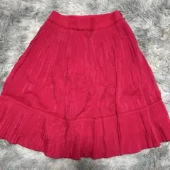 ANAYI アナイ 膝丈スカート プリーツスカート 日本製 ピンク 36サイズ