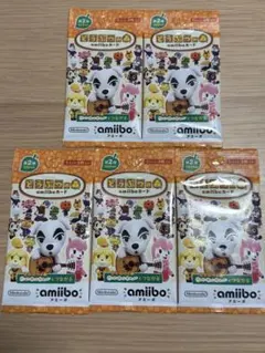 【新品未開封】あつまれどうぶつの森　amiibo カード 第2弾　計5パック