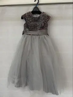 子供用チュールドレス★ピアノ発表会に130cmジュニア 演奏会 結婚式