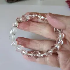 カット水晶 ブレスレット 天然石 パワーストーン アクセサリー