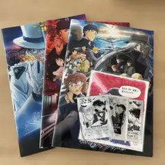 名探偵コナン劇場パンフレット3冊＋イラストカード＋イラストグラフィックカード3種