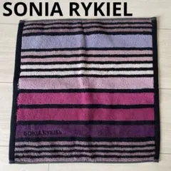 値下げ！新品⭐︎SONIA RYKIEL タオルハンカチ マルチカラー ボーダーのサムネイル