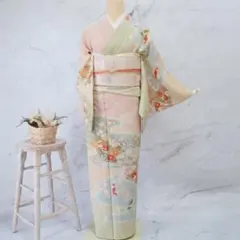 訪問着 フルセットa576卒業式　入学式　お宮参り　七五三　結婚式