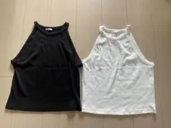 GUリブハイネックタンクトップ 2色セット