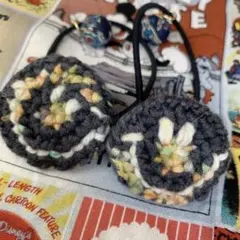 編み物ヘアゴム にこちゃん セット