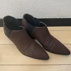 キ*ン様 Something サイドゴアブーツ ブラウン