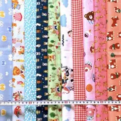 1)綿生地まとめ売り10点