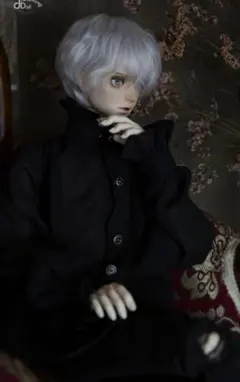 【新品・未使用】DREAMING DOLL フリルシャツ ブラック 黒 65cm