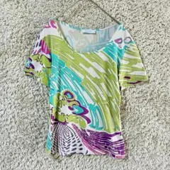 《良品★》EMILIO PUCCI エミリオプッチ　総柄トップス　Tシャツのサムネイル