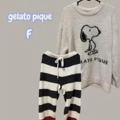 レア　ジェラートピケ　PEANUTS スヌーピールームウェア上下セット ジェラート ピケ×PEANUTS - スヌーピーたちを描いたルームウェア