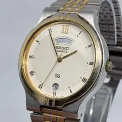 稼働/新品電池 SEIKOシルバーウェーブ 1982年9月製造 デカゴン コンビ 