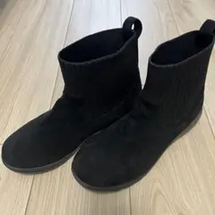 【Amariさま専用】ラックラック空飛ぶ洗えるストレッチニットブーツM ブラック