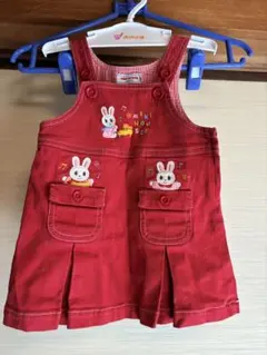 ミキハウス うさこちゃん　ジャンパースカート　80サイズ　ベビー服　女の子