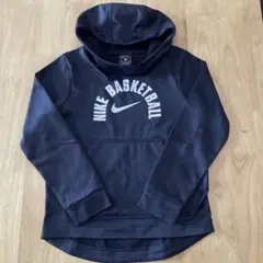 NIKE ナイキ パーカー　130 キッズS 黒　ミニバス　トレーナー　フード
